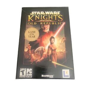 Retro Star Wars Knights of the Old Republic PC CD-ROM 4 Disc Manual Rated Teen